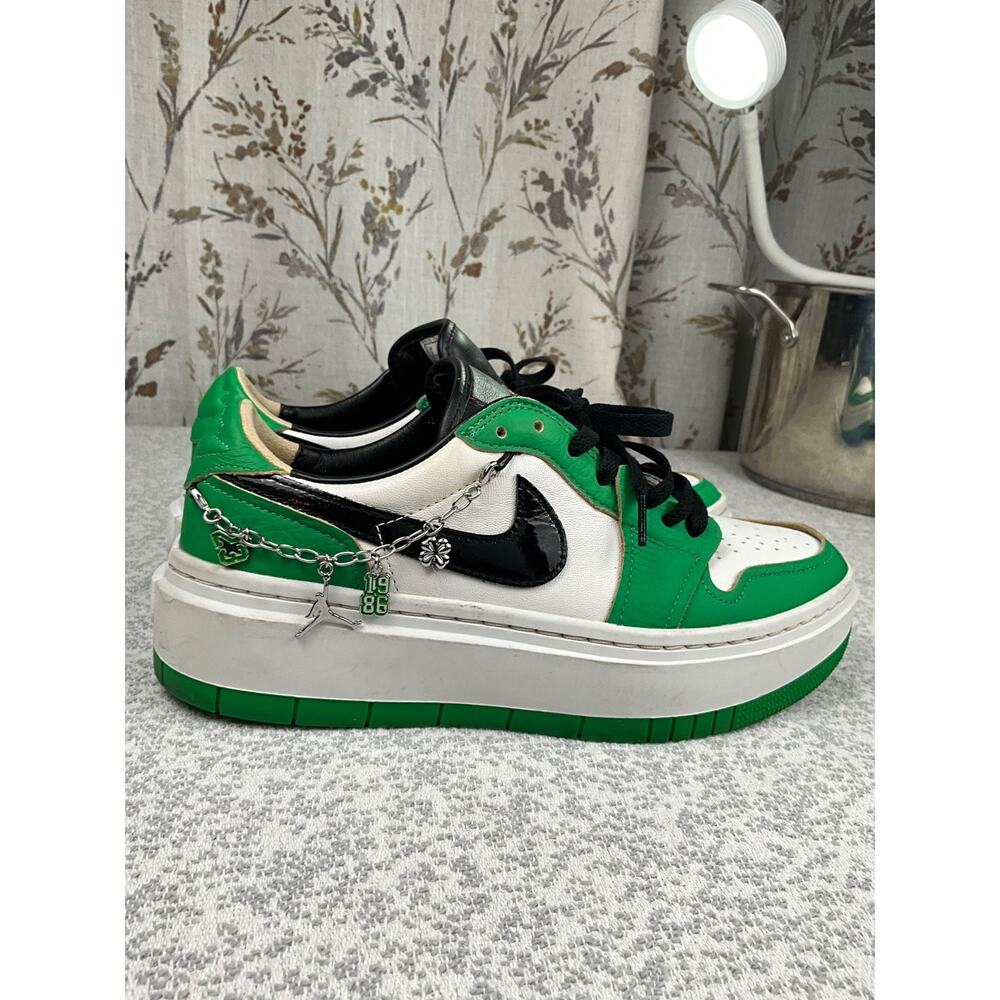 Jordan 1 Elevate Low SE Lucky Green Women's 9 Platform DQ8394-301 Lucky Lows - Picture 6 of 16
